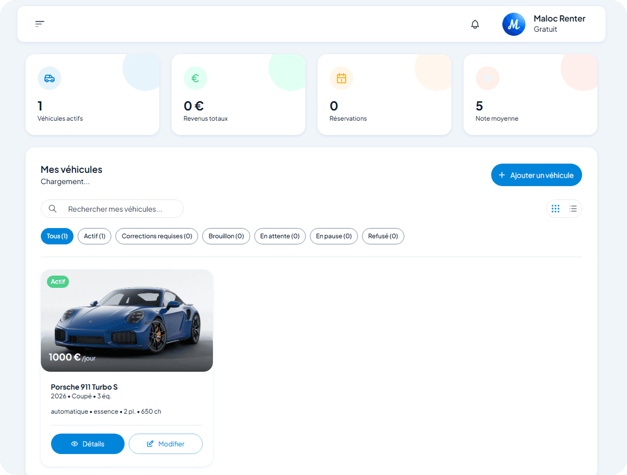 Gestion de vehiculos